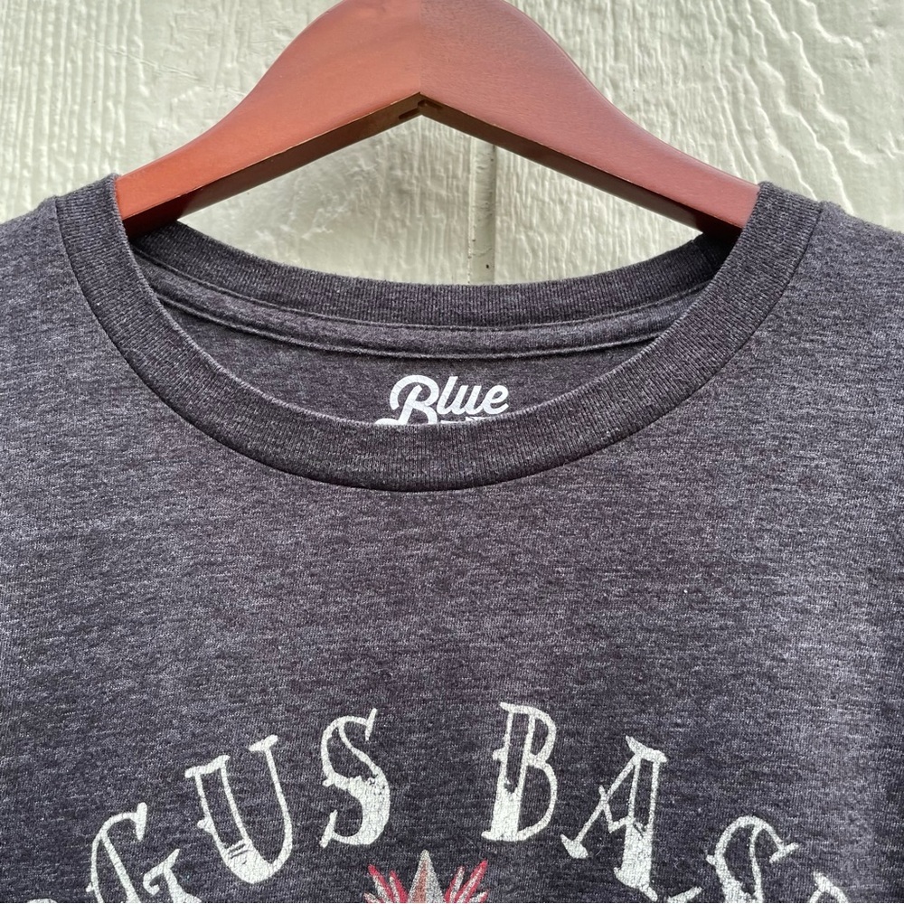 Blue 84 Shirts‎ Mens Large Grey Skull Face Print Hollowee Casual Unique comfort - Picture 3 of 10